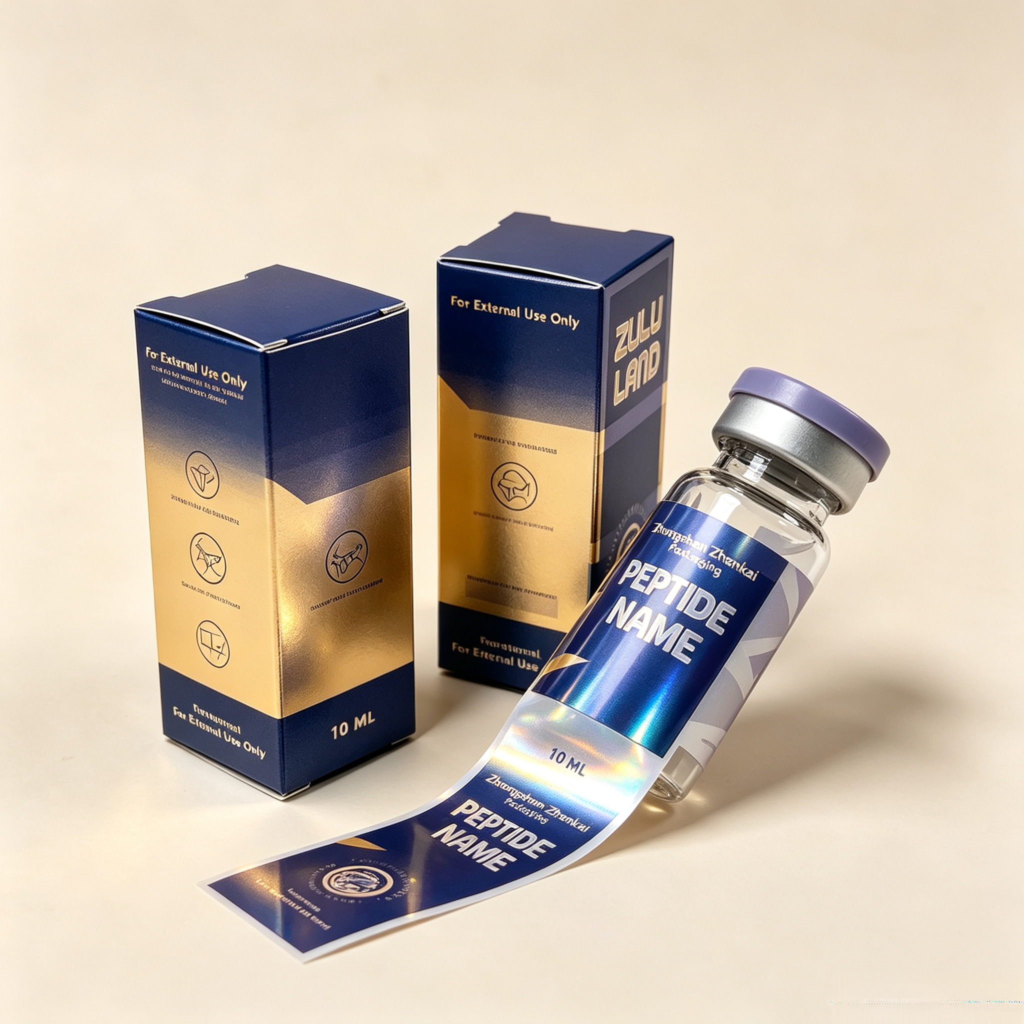 Fitness With Nutrition - Custom Peptide Vial Waterproof HD Label