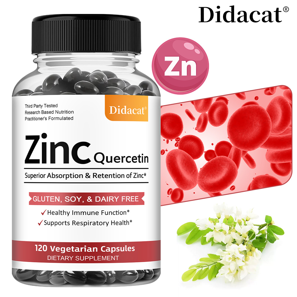 Quercetin & Zinc Vegetarian Ca – обзор и цена Nutrition Zinc