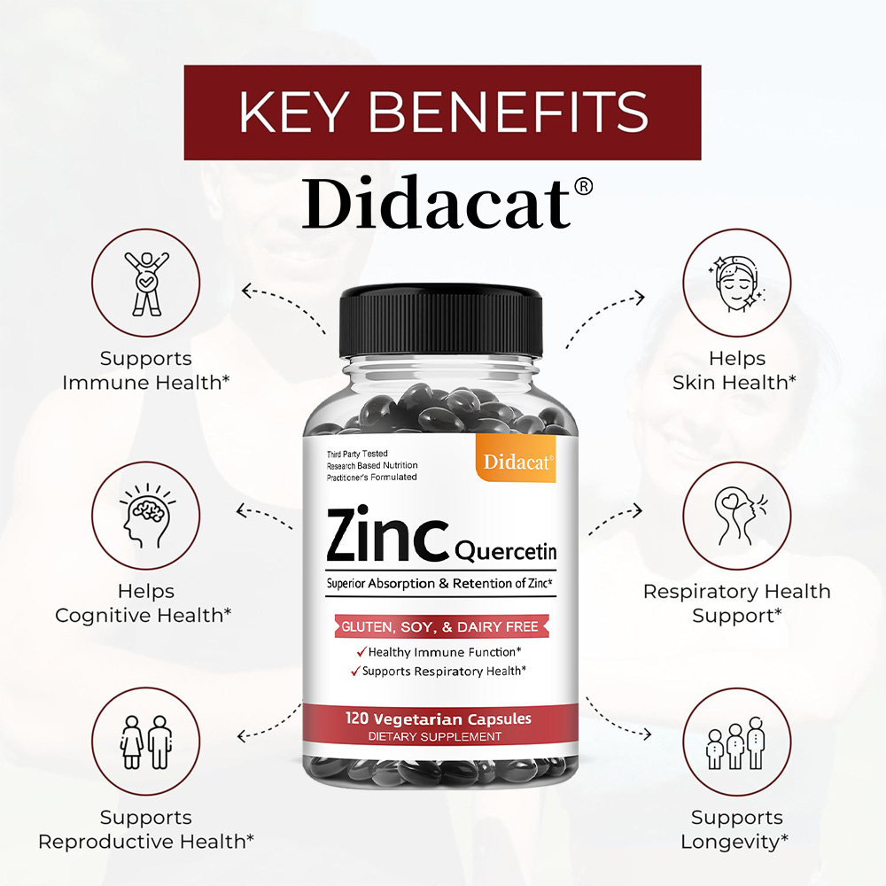 Quercetin & Zinc Vegetarian Ca – обзор и цена Nutrition Zinc
