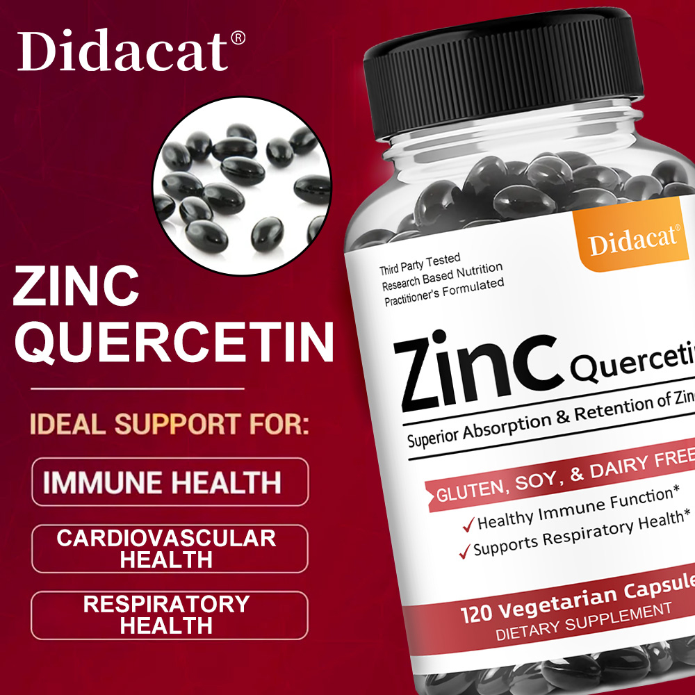 Quercetin & Zinc Vegetarian Ca – обзор и цена Nutrition Zinc