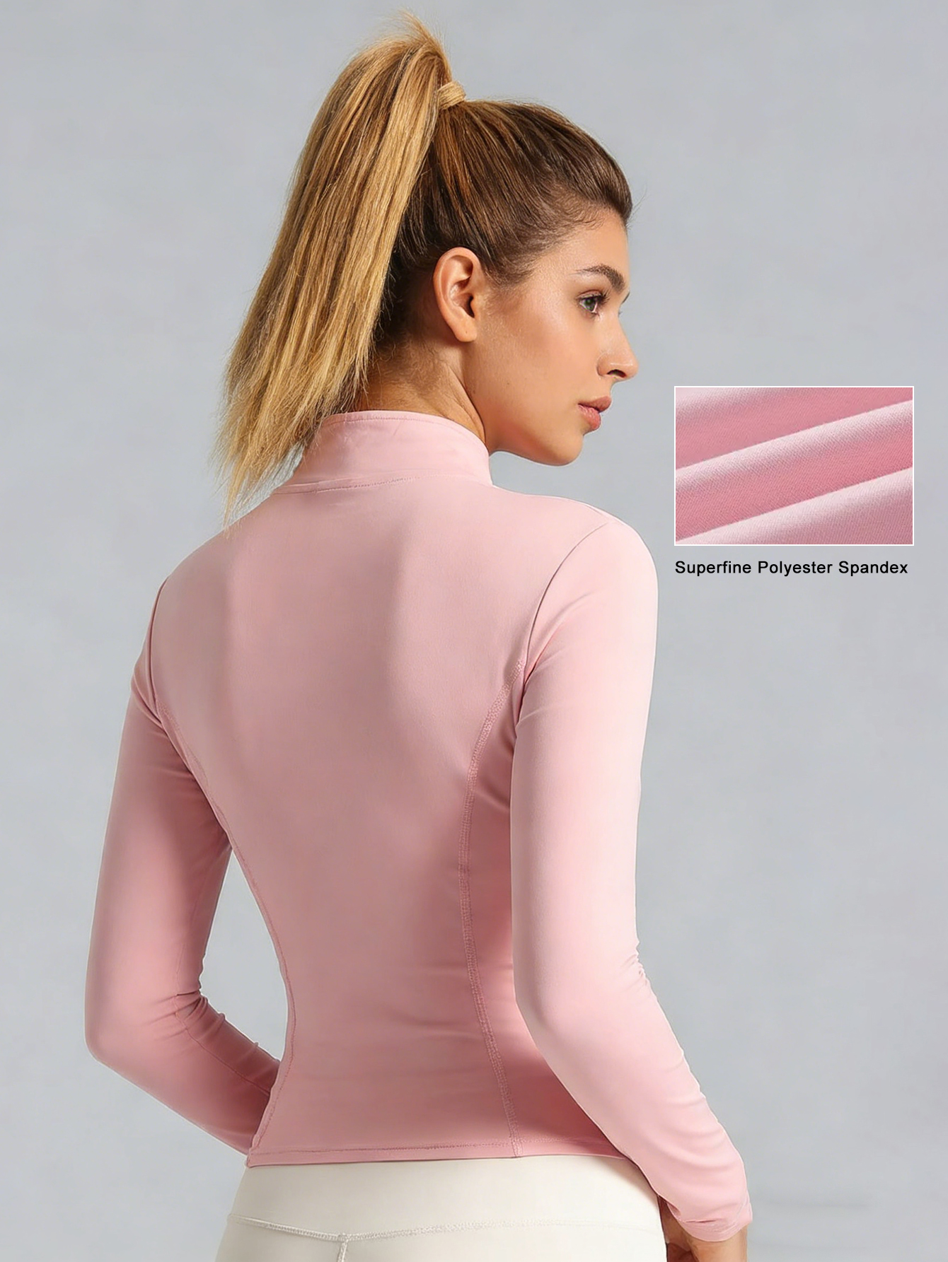 New Women Light Pink Yoga Coat – обзор и цена Fitness & Nutrition Lab