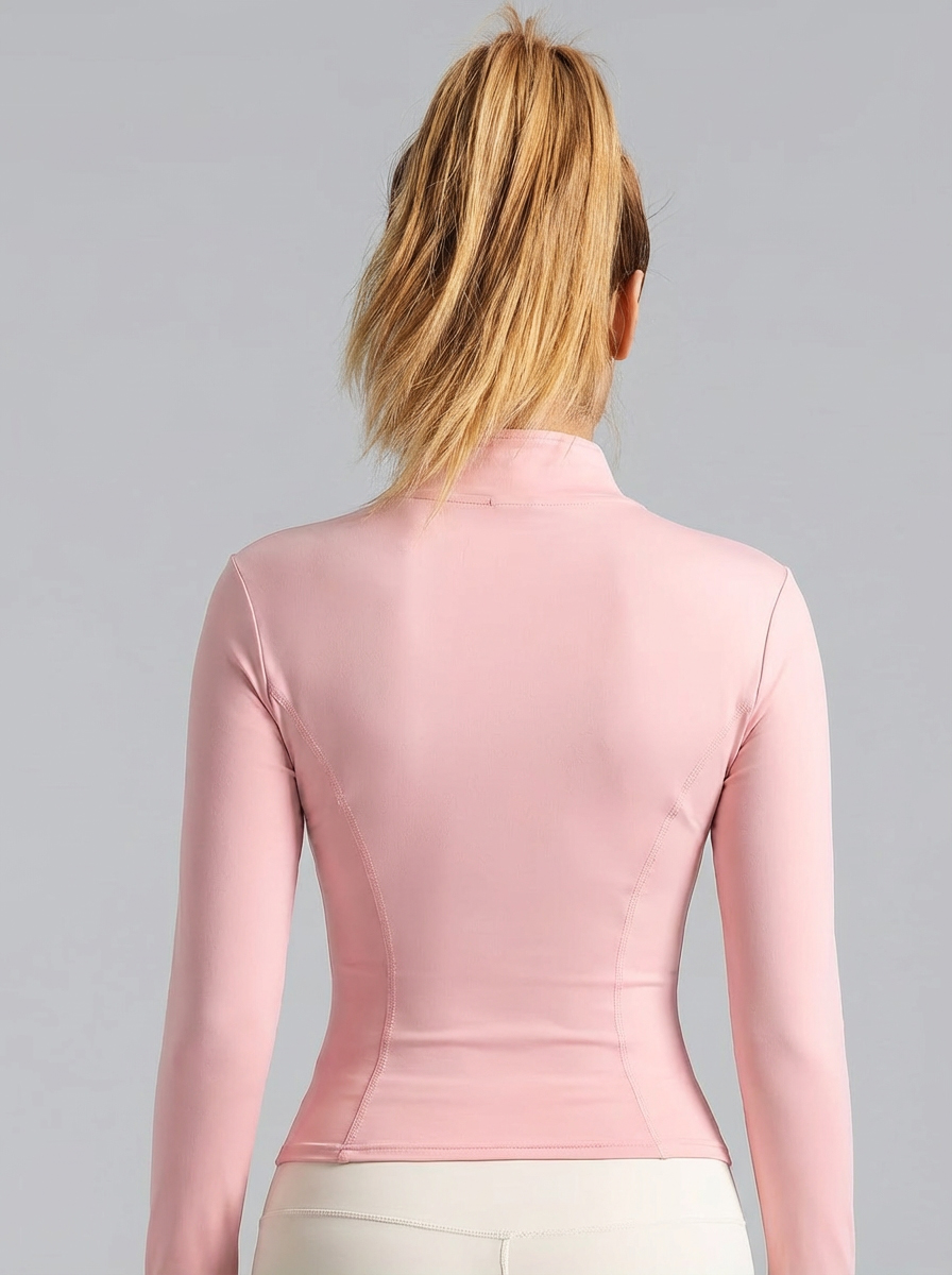 New Women Light Pink Yoga Coat – обзор и цена Fitness & Nutrition Lab