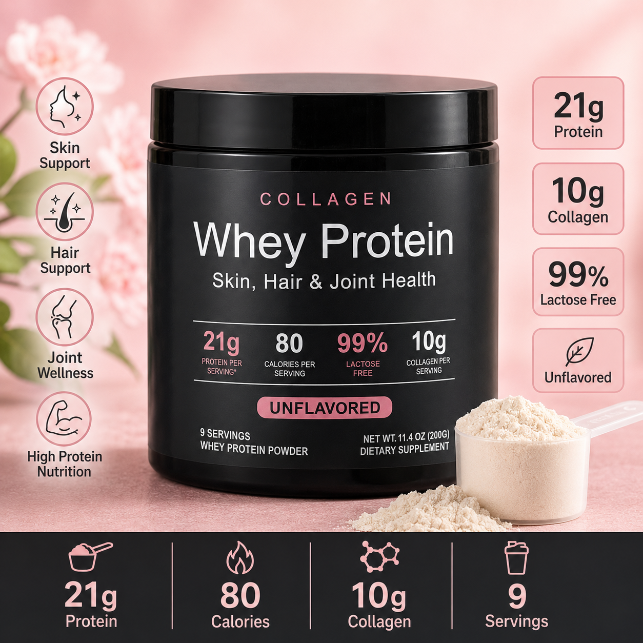 Collagen Whey Protein Powder 2 – обзор и цена Fitness With Nutrition