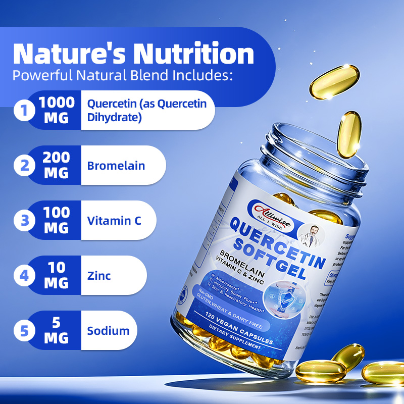 Alliwise Quercetin Softgel wit – обзор и цена Nutrition Zinc
