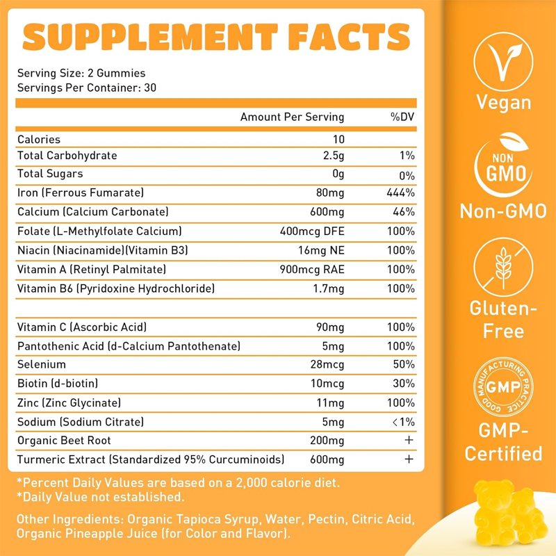 Pure Vegetarian Iron Supplemen – обзор и цена Nutrition Zinc